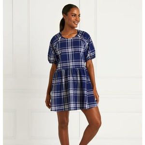 Hill House Home Adeline Dress in Navy Spring Plaid size XS